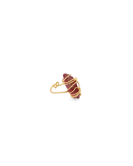 Crag Ruby Wire Wrap Ring