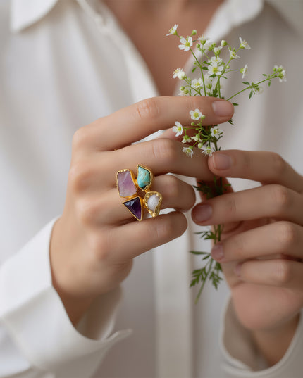 Aurora Earthstone Ring