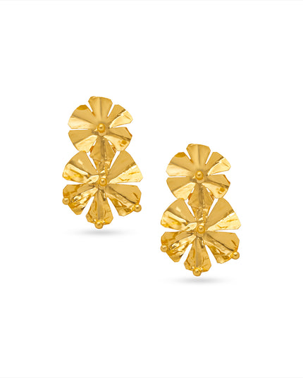 Floral Feather Earrings