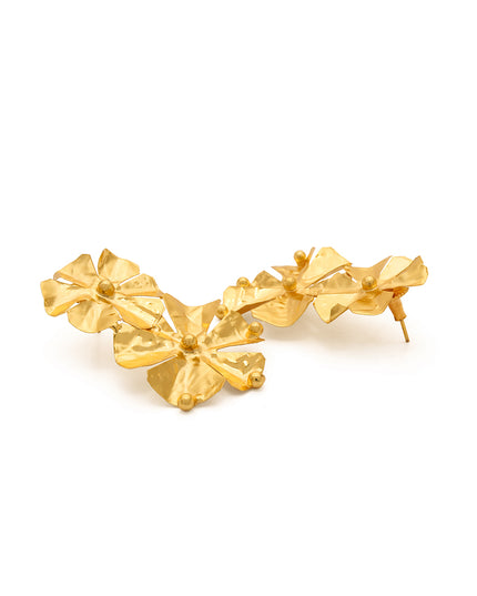 Floral Feather Earrings