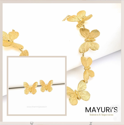 Titlee Butterfly Set (Pendant &amp; Earrings)