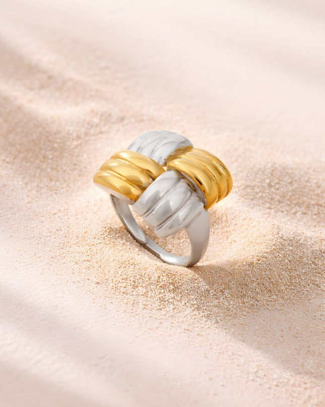 Dual-Tone Weave Ring