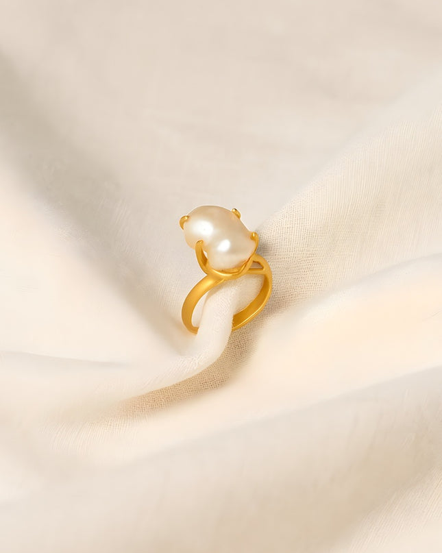 Twin Pearl Bloom Ring
