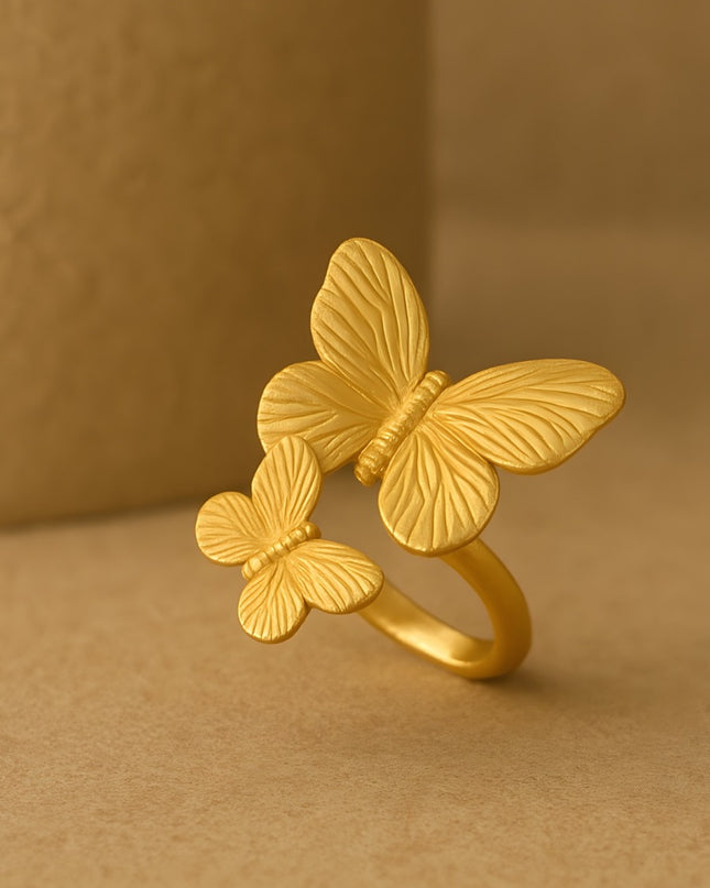Twin Butterfly Ring
