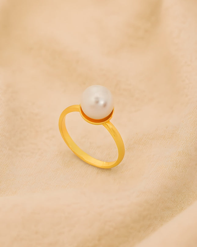 Luna Pearl Halo Ring