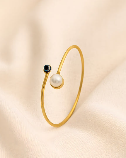 Mystic Pearl Evil Eye Bangle