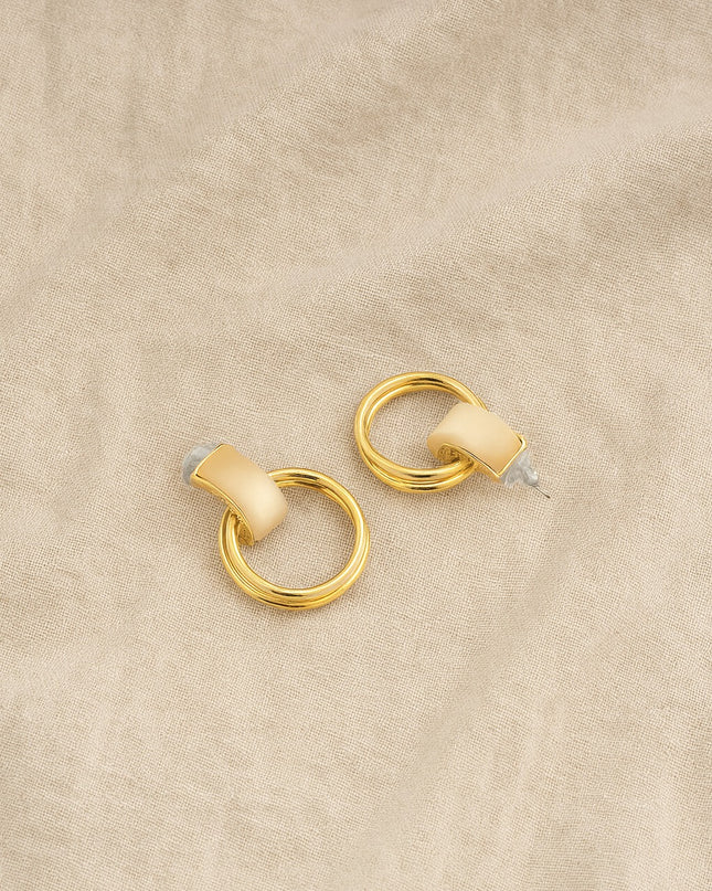 Ivory Enigma Loop Earrings